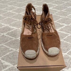 Caslon Brown Suede Espadrille Sandals